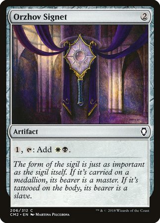 Orzhov Signet [Commander Anthology Volume II] | Black Swamp Games