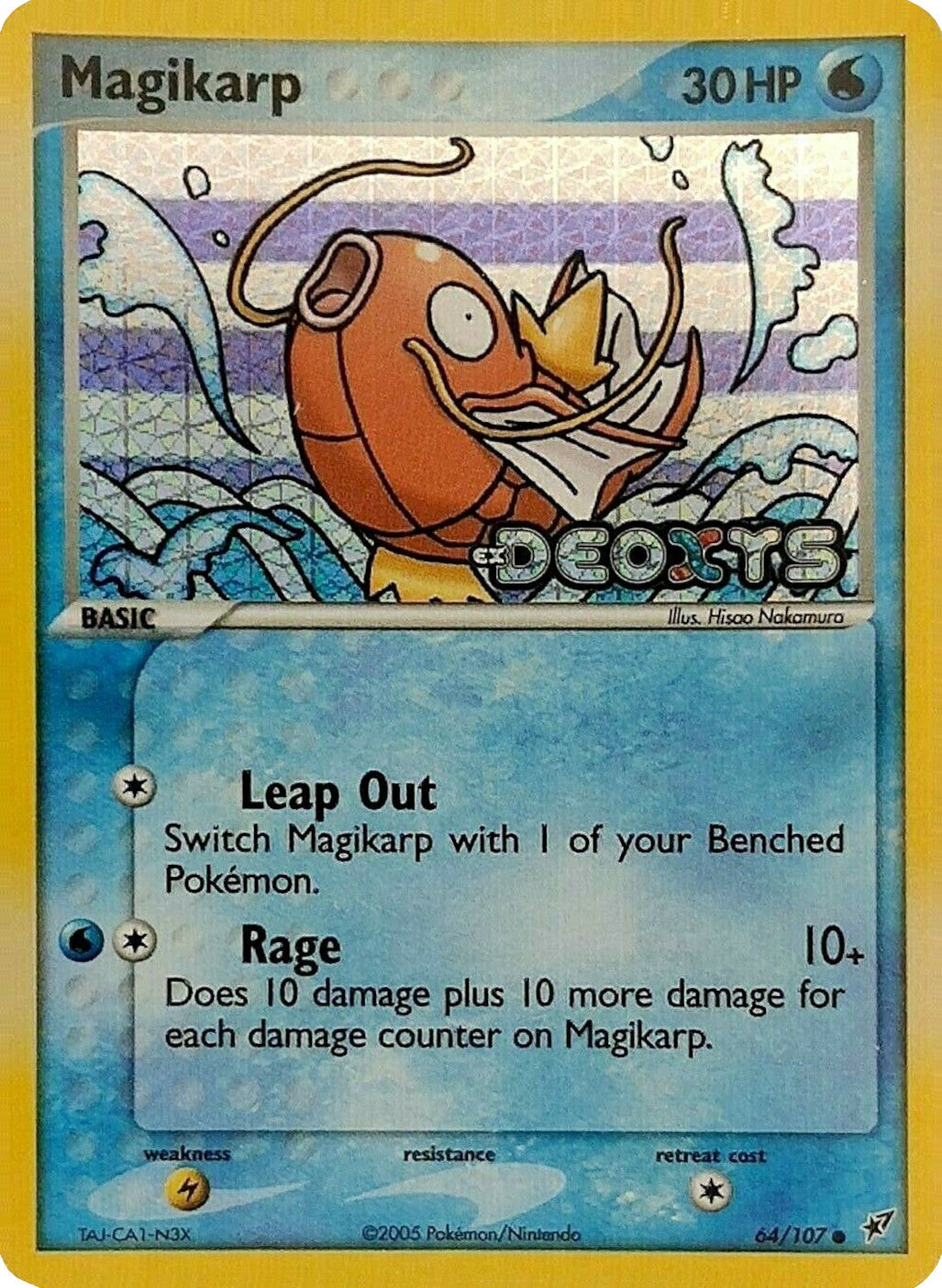 Magikarp (64/107) (Stamped) [EX: Deoxys] | Black Swamp Games