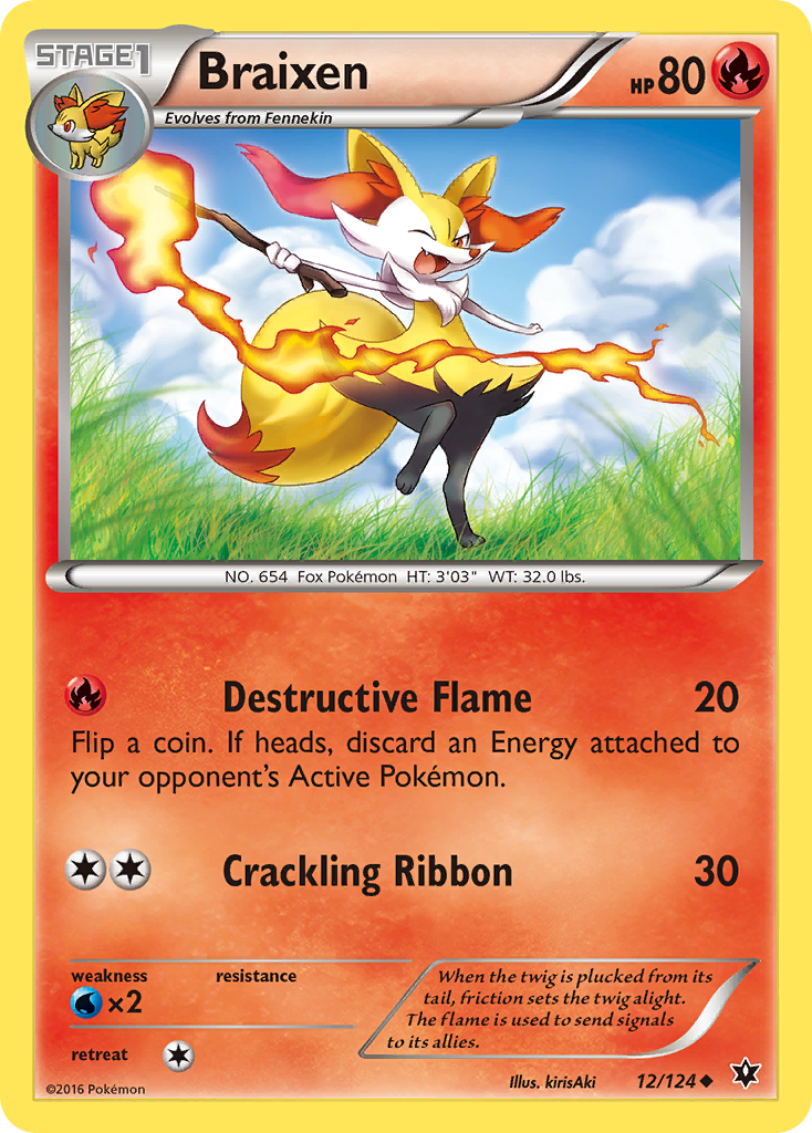 Braixen (12/124) [XY: Fates Collide] | Black Swamp Games