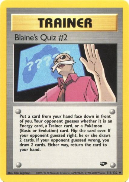 Blaine's Quiz #2 (111/132) [Gym Challenge Unlimited] | Black Swamp Games
