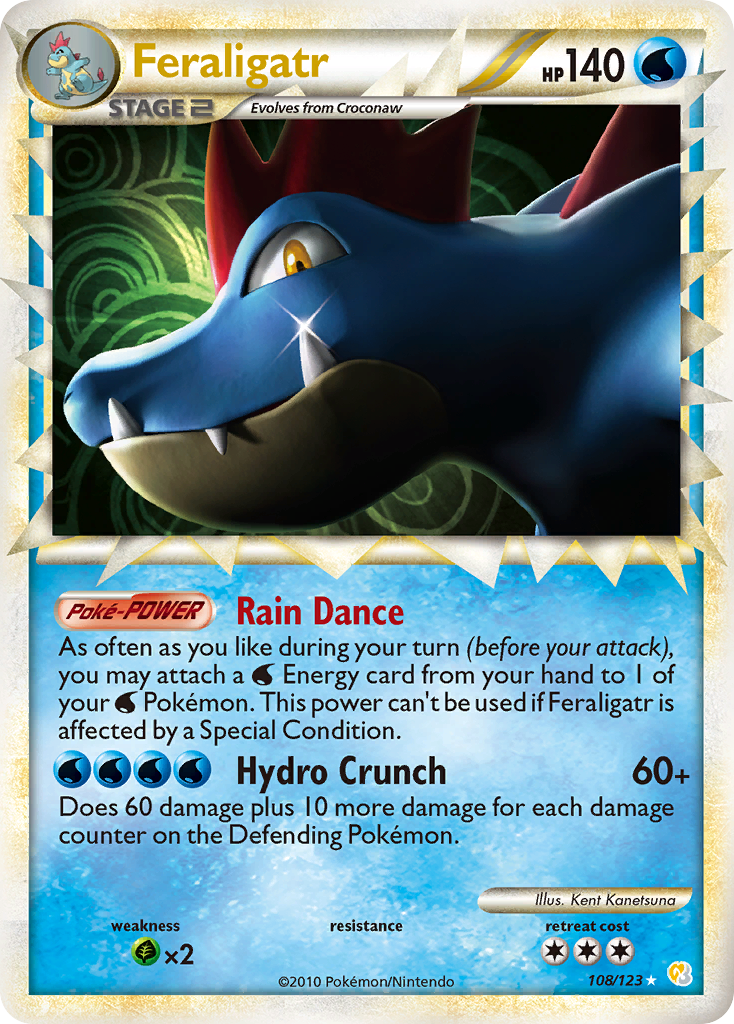 Feraligatr (108/123) [HeartGold & SoulSilver: Base Set] | Black Swamp Games