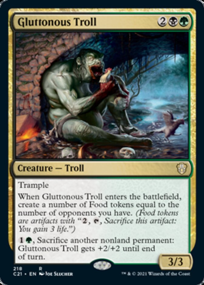 Gluttonous Troll [Commander 2021] | Black Swamp Games