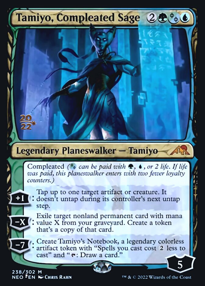 Tamiyo, Compleated Sage [Kamigawa: Neon Dynasty Prerelease Promos] | Black Swamp Games