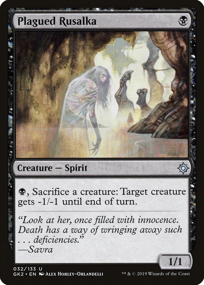 Plagued Rusalka [Ravnica Allegiance Guild Kit] | Black Swamp Games