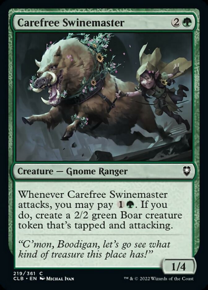 Carefree Swinemaster [Commander Legends: Battle for Baldur's Gate] | Black Swamp Games
