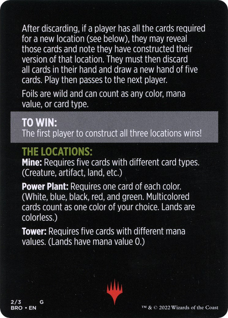 Urza's Blueprints (Magic Minigame) [The Brothers' War Minigame] | Black Swamp Games