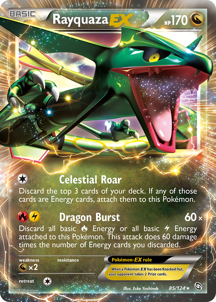 Rayquaza EX (85/124) [Black & White: Dragons Exalted] | Black Swamp Games