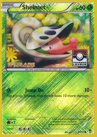 Shelmet (8/111) (League Promo 3rd Place) [XY: Furious Fists] | Black Swamp Games