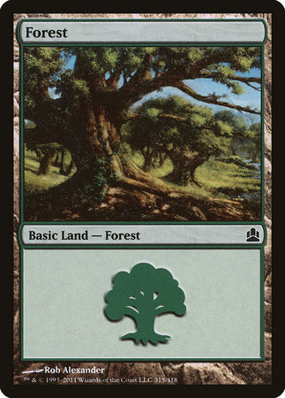 Forest (315) [Commander 2011] | Black Swamp Games