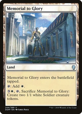 Memorial to Glory [Dominaria] | Black Swamp Games
