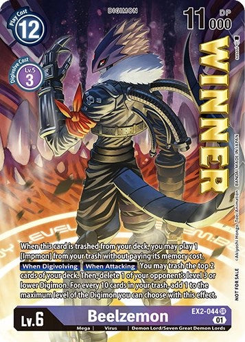Beelzemon [EX2-044] (April 2023 Beelzemon Special) [Starter Deck: Beelzemon Advanced Deck Set Pre-Release Cards] | Black Swamp Games