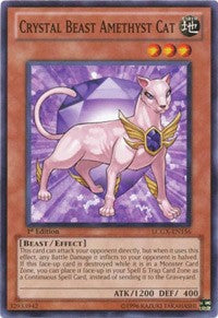 Crystal Beast Amethyst Cat [LCGX-EN156] Common | Black Swamp Games