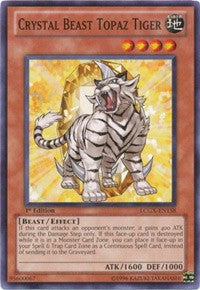 Crystal Beast Topaz Tiger [LCGX-EN158] Common | Black Swamp Games