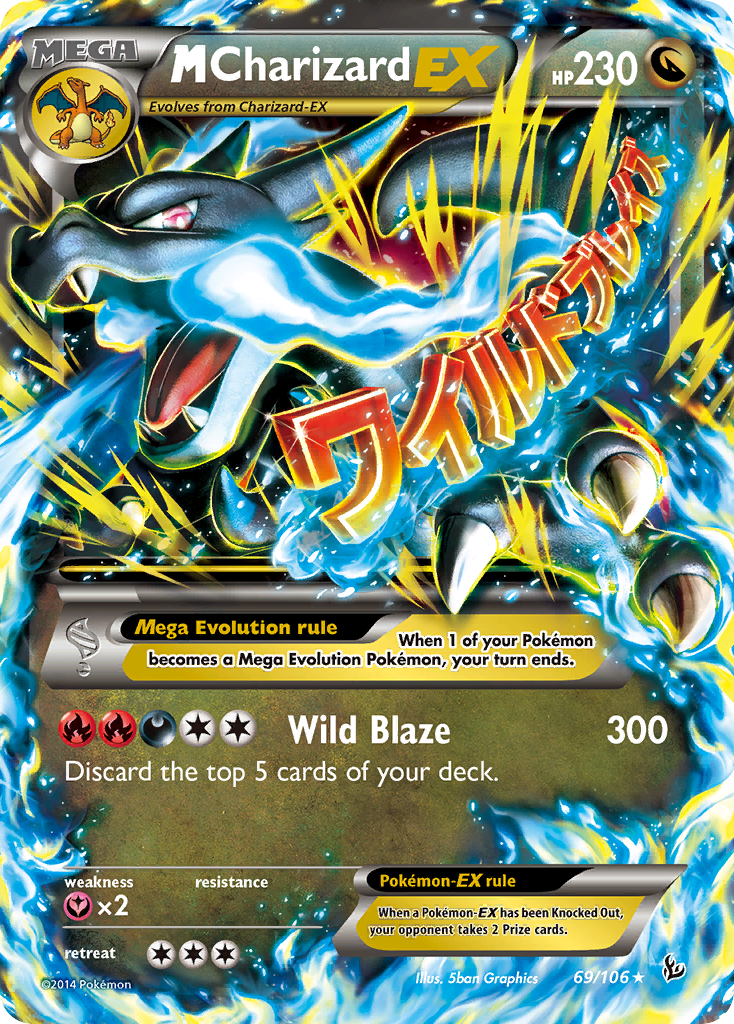 M Charizard EX (69/106) [XY: Flashfire] | Black Swamp Games