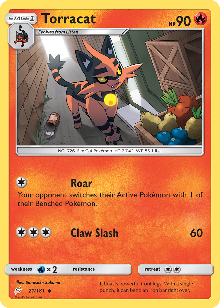 Torracat (21/181) [Sun & Moon: Team Up] | Black Swamp Games