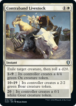 Contraband Livestock [Commander Legends: Battle for Baldur's Gate] | Black Swamp Games
