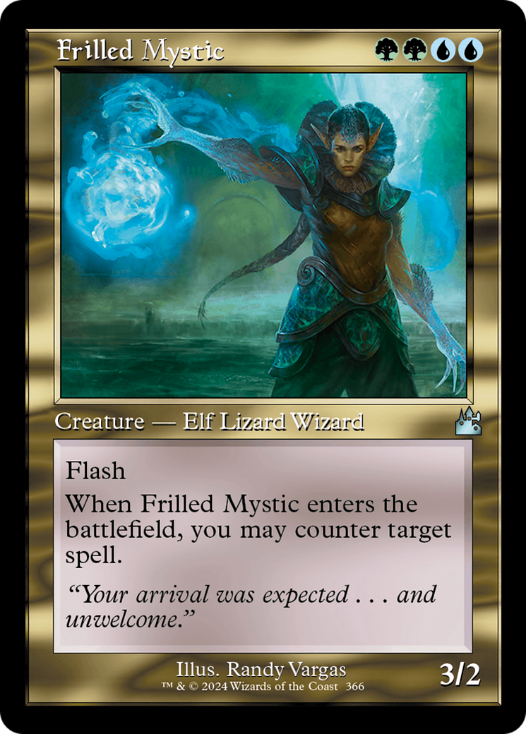 Frilled Mystic (Retro Frame) [Ravnica Remastered] | Black Swamp Games