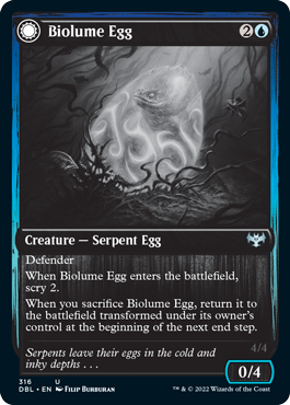 Biolume Egg // Biolume Serpent [Innistrad: Double Feature] | Black Swamp Games