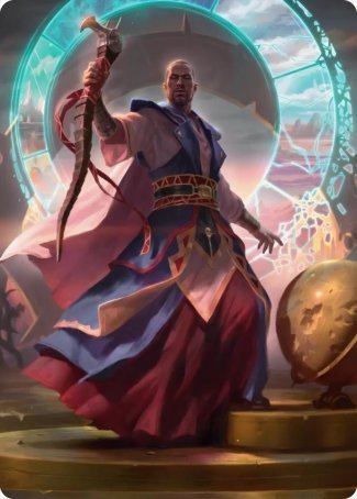 Teferi, Who Slows the Sunset Art Card [Innistrad: Midnight Hunt Art Series] | Black Swamp Games