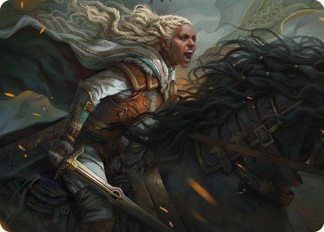 Eowyn, Fearless Knight Art Card [The Lord of the Rings: Tales of Middle-earth Art Series] | Black Swamp Games