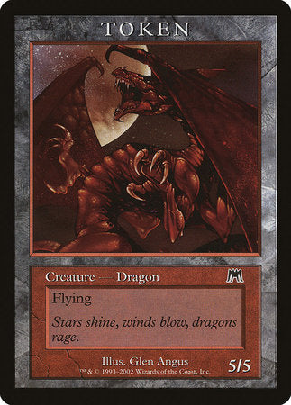 Dragon Token (Onslaught) [Magic Player Rewards 2002] | Black Swamp Games