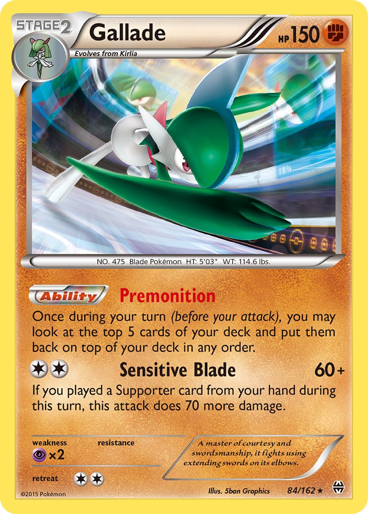 Gallade (84/162) (Cosmos Holo) (Blister Exclusive) [XY: BREAKthrough] | Black Swamp Games