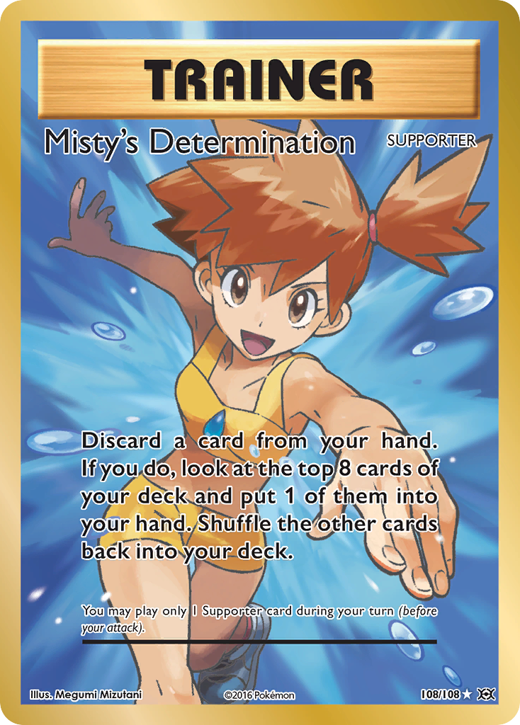 Misty's Determination (108/108) [XY: Evolutions] | Black Swamp Games