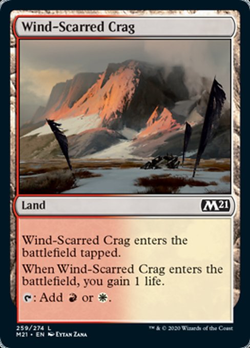 Wind-Scarred Crag [Core Set 2021] | Black Swamp Games