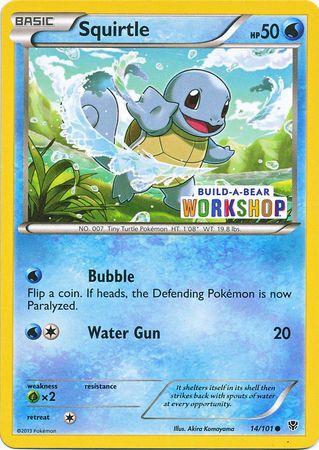 Squirtle (14/101) (Build A Bear Workshop Exclusive) [Black & White: Plasma Blast] | Black Swamp Games