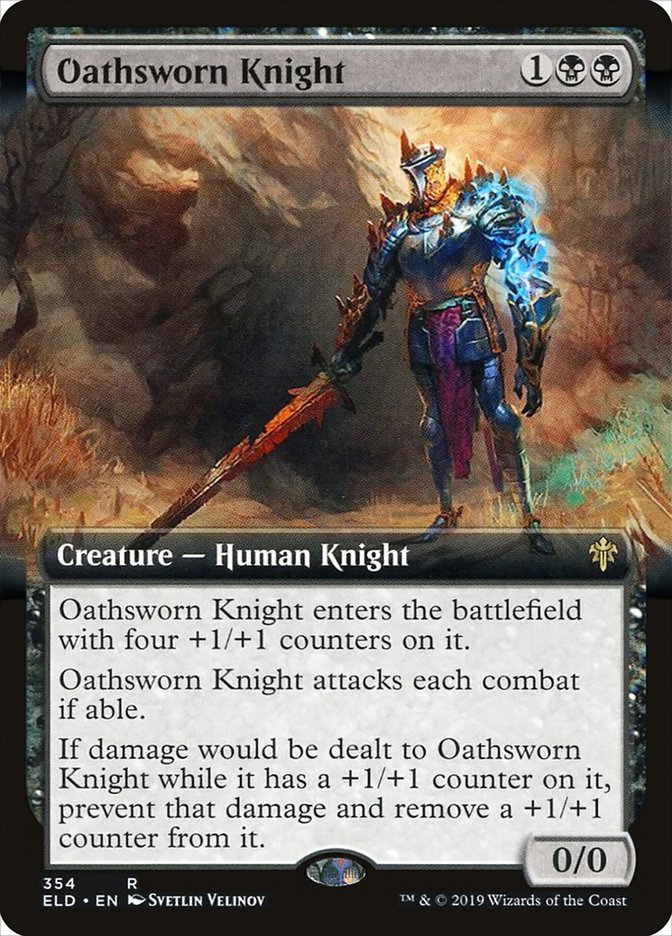 Oathsworn Knight (Extended Art) [Throne of Eldraine] | Black Swamp Games