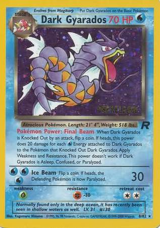 Dark Gyarados (8/82) (Prerelease Promo) [Team Rocket Unlimited] | Black Swamp Games