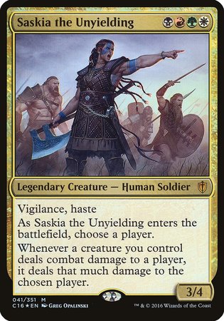 Saskia the Unyielding (Commander 2016) [Commander 2016 Oversized] | Black Swamp Games