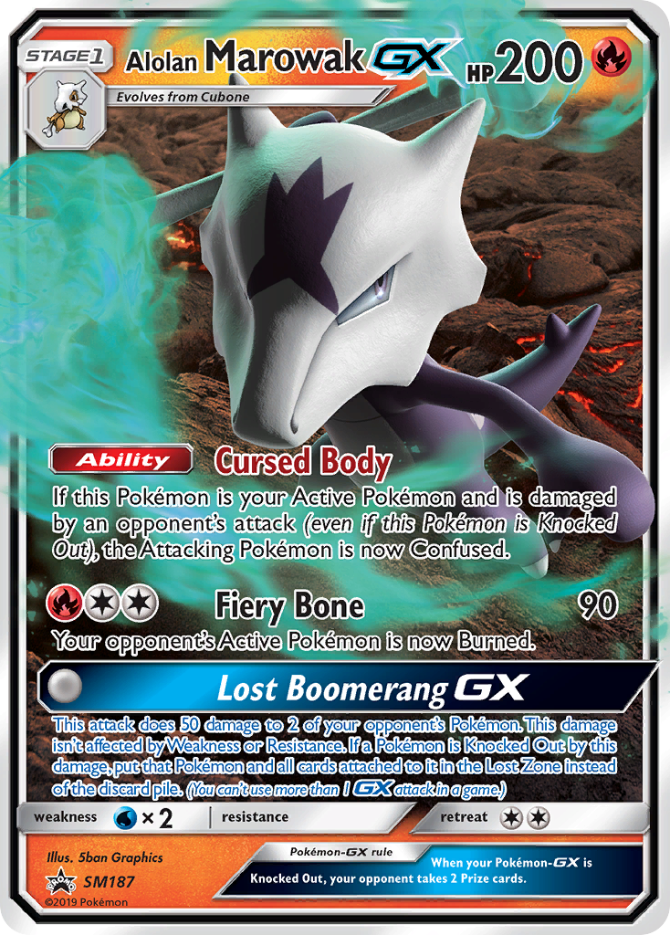 Alolan Marowak GX (SM187) [Sun & Moon: Black Star Promos] | Black Swamp Games