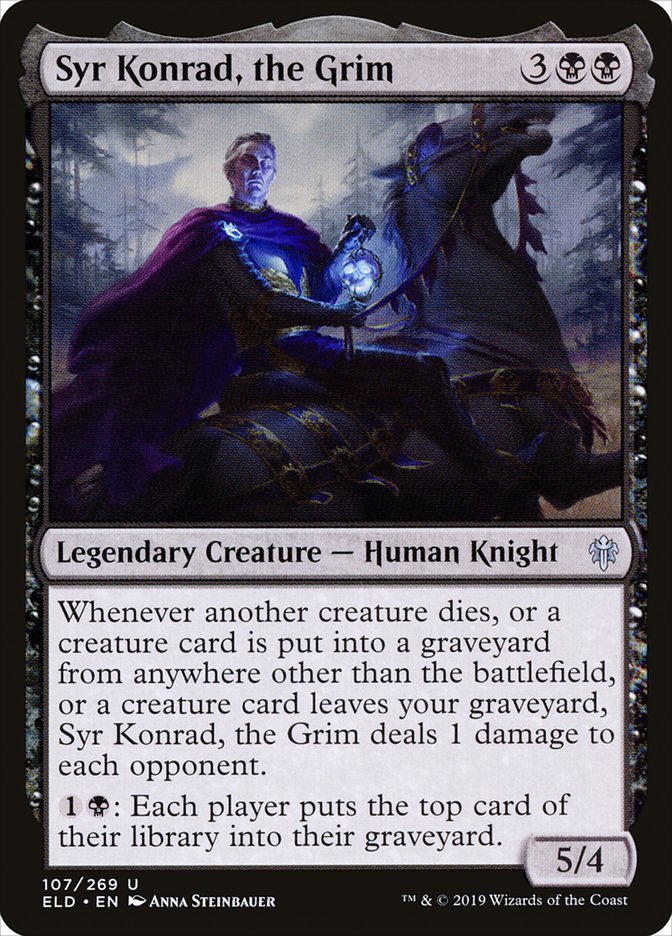 Syr Konrad, the Grim [Throne of Eldraine] | Black Swamp Games