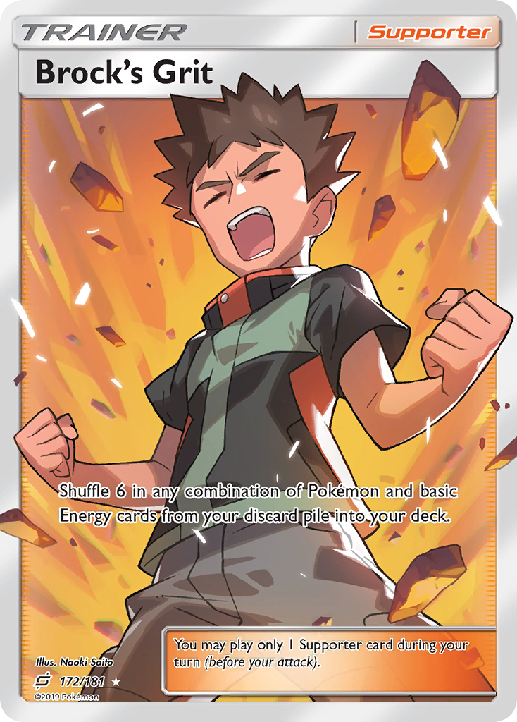 Brock's Grit (172/181) [Sun & Moon: Team Up] | Black Swamp Games