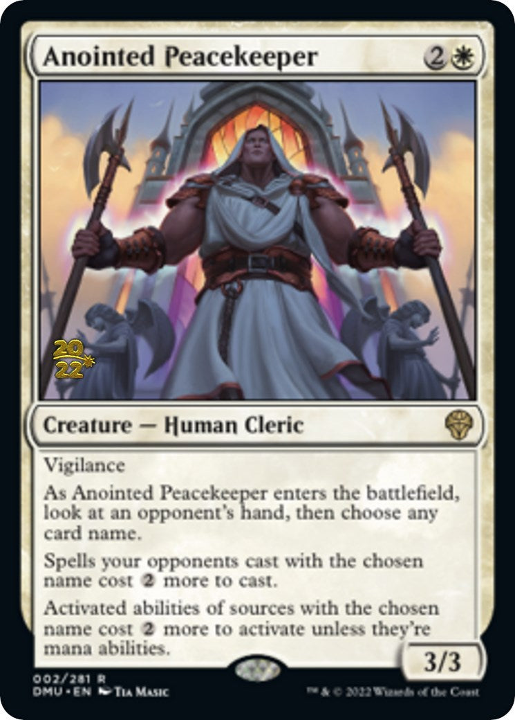 Anointed Peacekeeper [Dominaria United Prerelease Promos] | Black Swamp Games