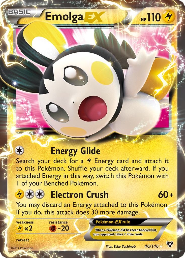 Emolga EX (46/146) [XY: Base Set] | Black Swamp Games