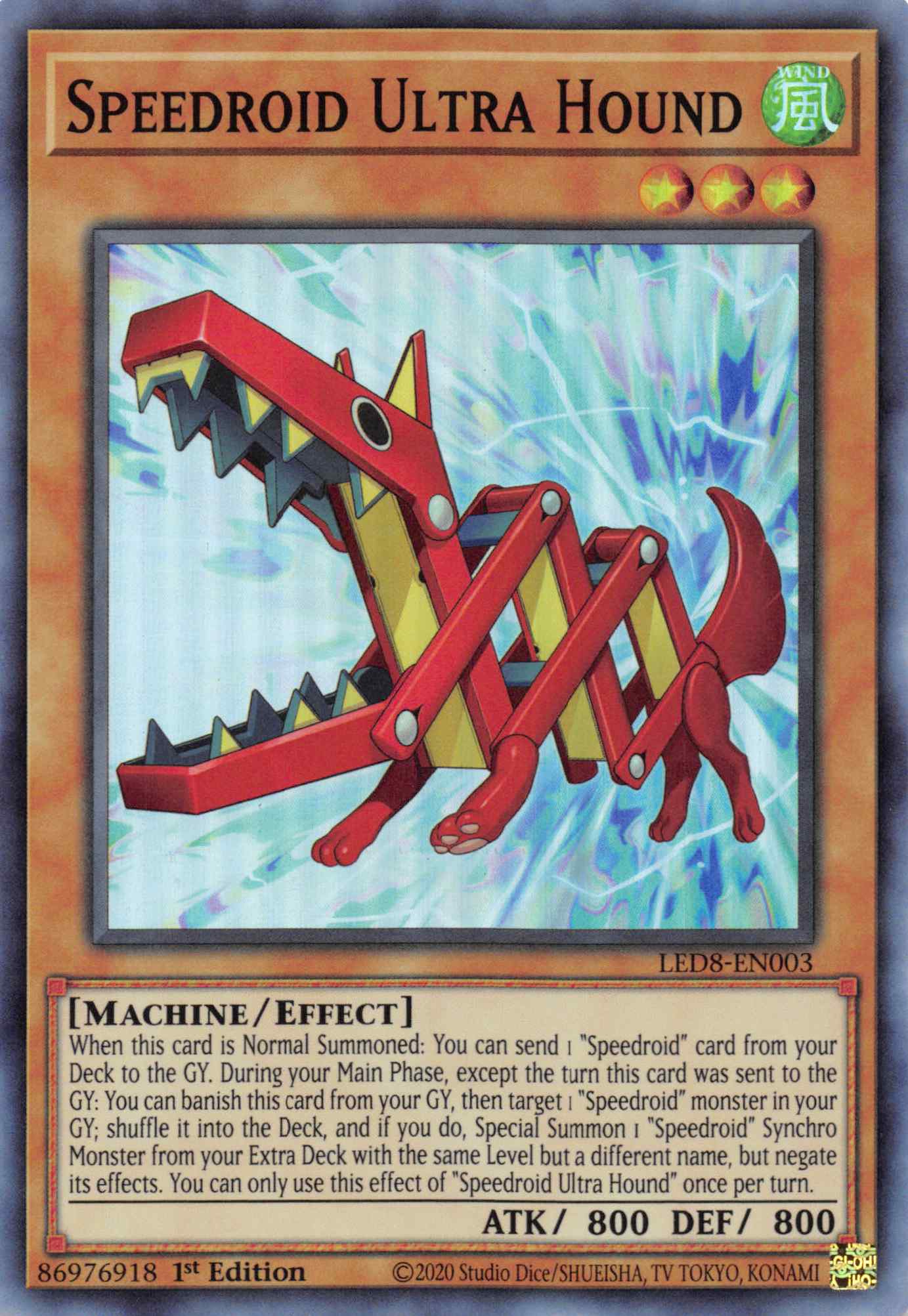 Speedroid Ultra Hound [LED8-EN003] Super Rare | Black Swamp Games