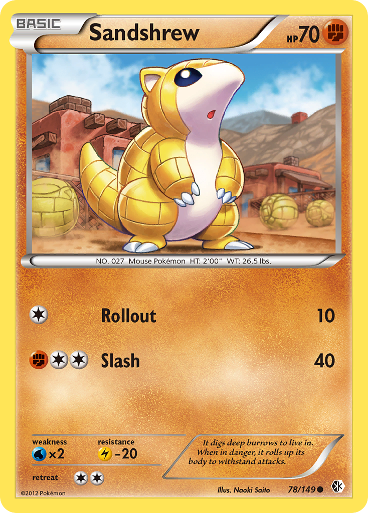 Sandshrew (78/149) [Black & White: Boundaries Crossed] | Black Swamp Games