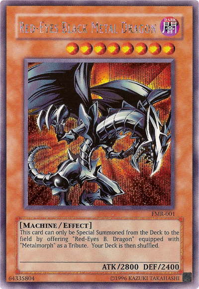 Red-Eyes Black Metal Dragon (Forbidden Memories) [FMR-001] Prismatic Secret Rare | Black Swamp Games