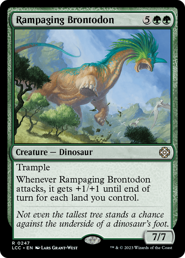 Rampaging Brontodon [The Lost Caverns of Ixalan Commander] | Black Swamp Games