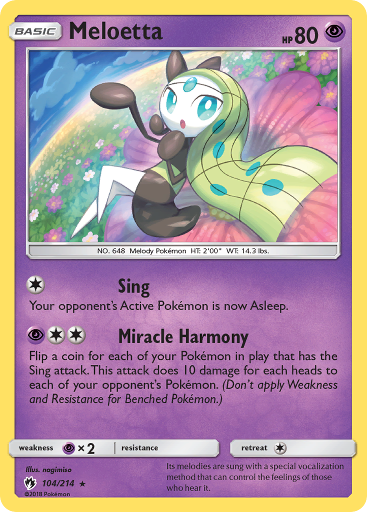 Meloetta (104/214) [Sun & Moon: Lost Thunder] | Black Swamp Games