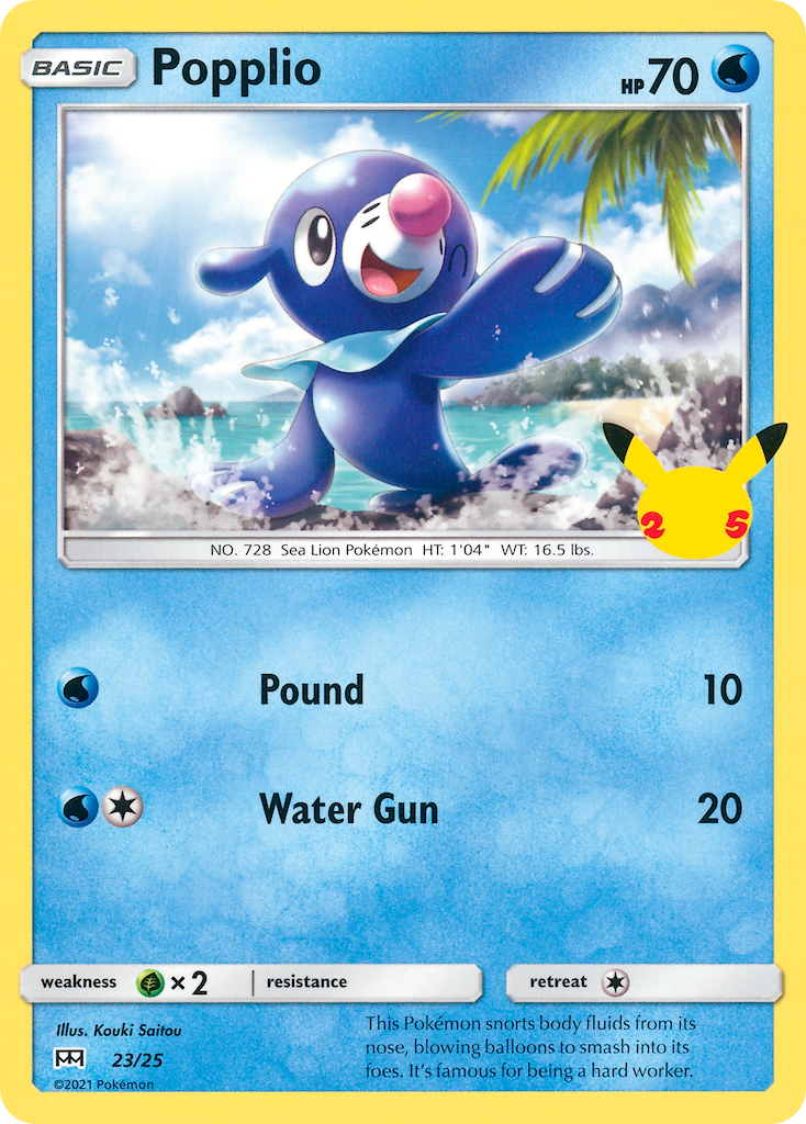 Popplio (23/25) [McDonald's 25th Anniversary] | Black Swamp Games