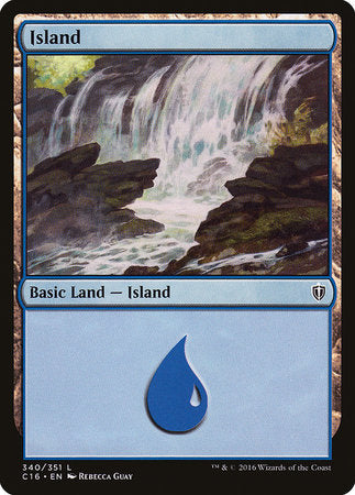 Island (340) [Commander 2016] | Black Swamp Games