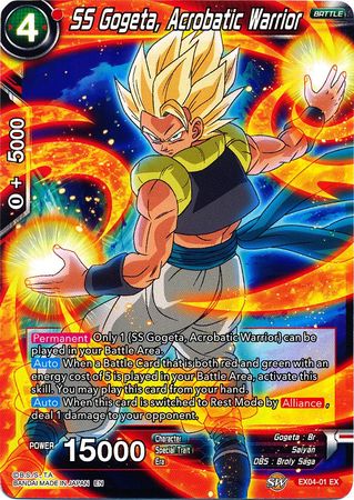 SS Gogeta, Acrobatic Warrior [EX04-01] | Black Swamp Games