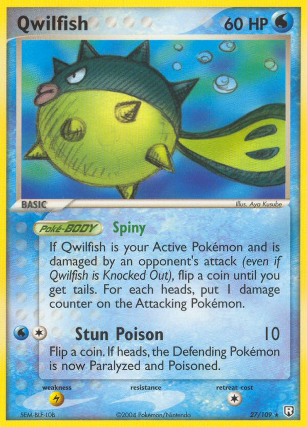 Qwilfish (27/109) [EX: Team Rocket Returns] | Black Swamp Games