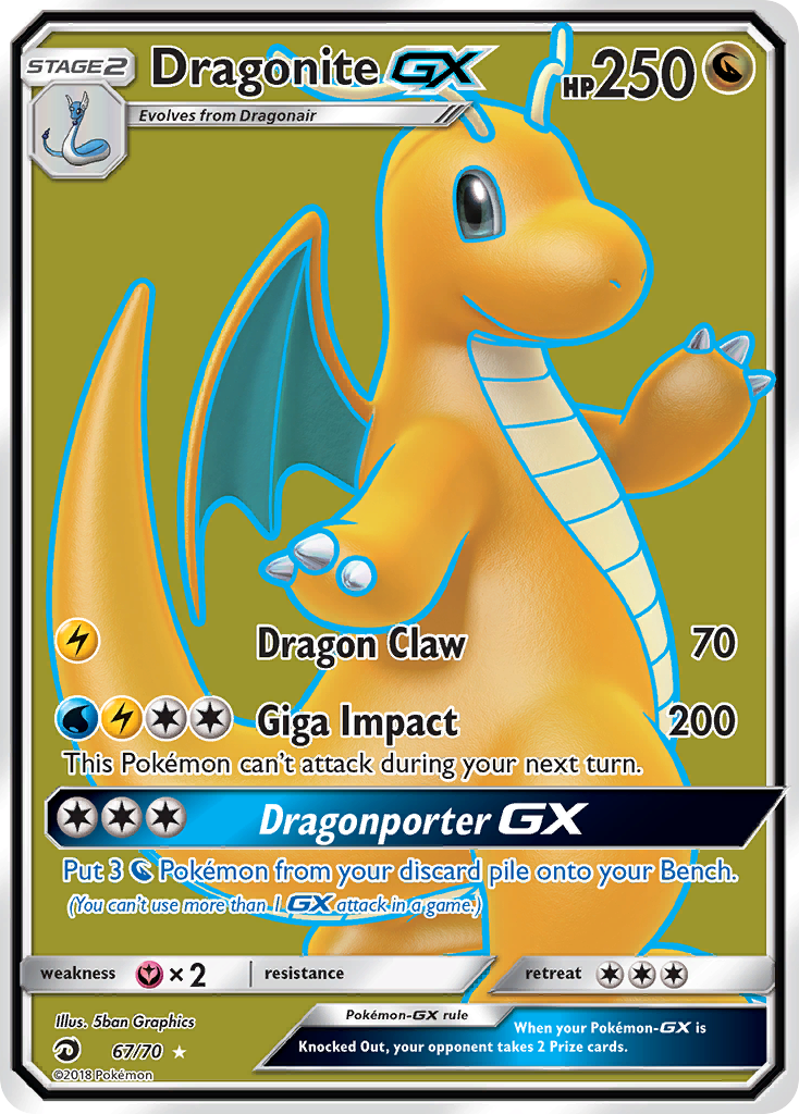 Dragonite GX (67/70) [Sun & Moon: Dragon Majesty] | Black Swamp Games