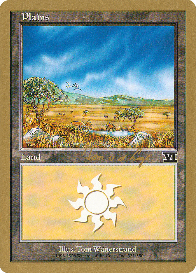 Plains (tvdl331) (Tom van de Logt) [World Championship Decks 2000] | Black Swamp Games