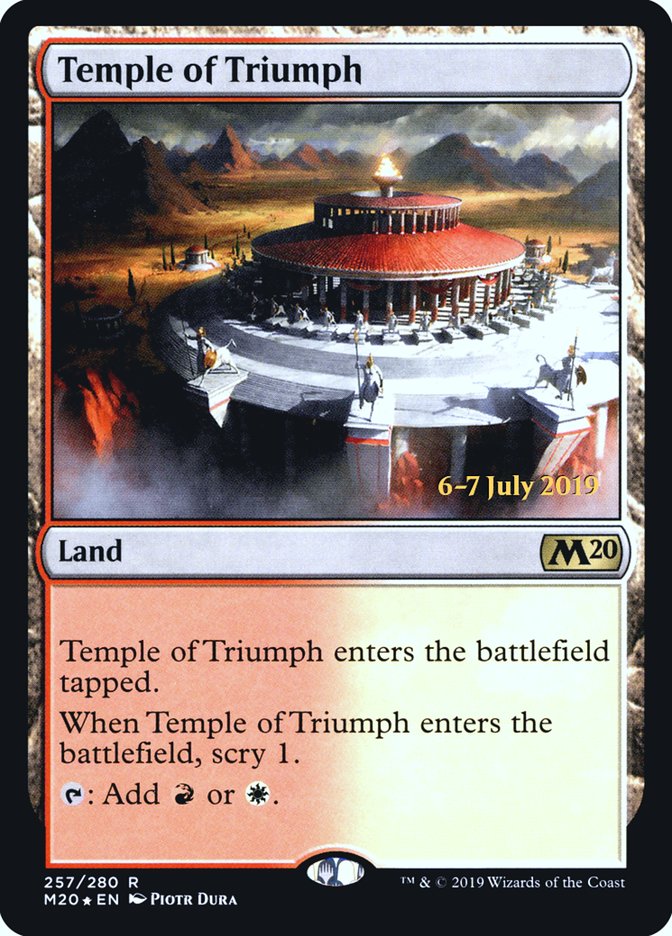 Temple of Triumph  [Core Set 2020 Prerelease Promos] | Black Swamp Games