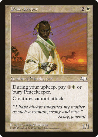 Peacekeeper [Weatherlight] | Black Swamp Games